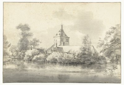 Overschie'deki Starrenburg Kalesi'nin görünümü by Roelant Roghman