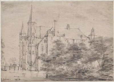 Utrecht yakınlarındaki Zuylen Kalesi by Roelant Roghman