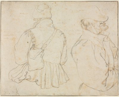 Yarım Boyda İki Bohem Köylü, c. 1605-1610. by Roelant Savery