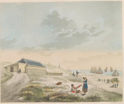 Scheveningen Plajı, yaklaşık 1825 Scheveningen