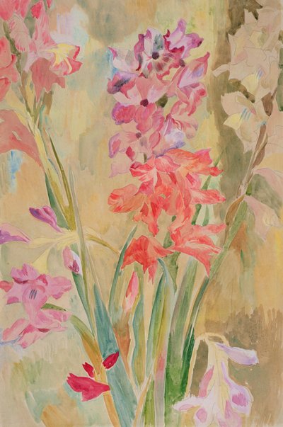 Gladioli, c.1915 (kağıt üzerinde wc) by Roger Eliot Fry