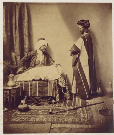 Sigara İçerken Bir Konuşma, 1858 by Roger Fenton