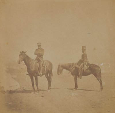 General Sir John Pennefather ve bir emir subayı, 1855 by Roger Fenton