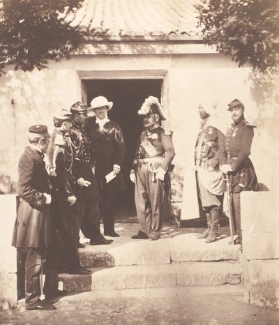 Genel Merkezde Grup, 1855. by Roger Fenton