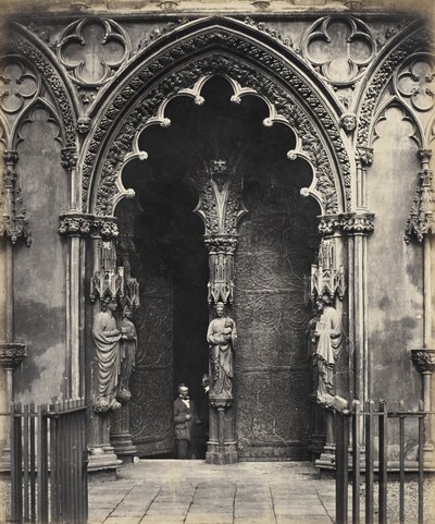 Lichfield Katedrali, Merkez Kapı, Batı Sundurma by Roger Fenton
