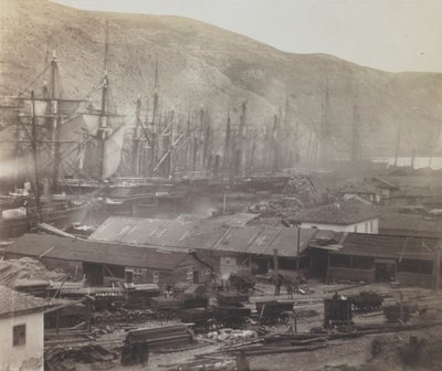 Demiryolu Barakaları ve Atölyeleri, Balaklava by Roger Fenton