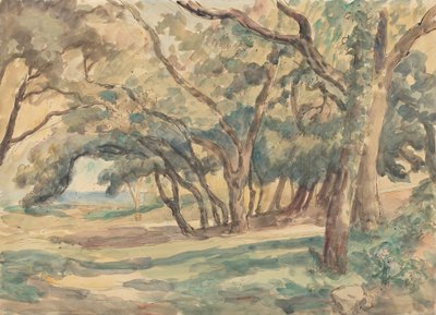 Tropez yakınlarındaki Ormanlık Glade by Roger Fry