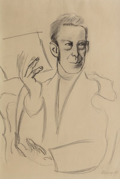 Jean-Louis Gampert'in portresi için çalışma by Roger de La Fresnaye
