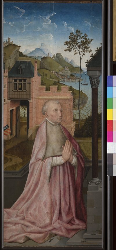 Dua eden bir adanan, c.1435 (gemide tempera ve yağ) by Rogier van der (workshop of) Weyden