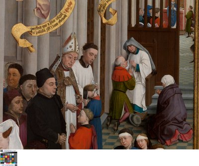 Yedi Ayin Üç Parçasından Detay by Rogier van der Weyden