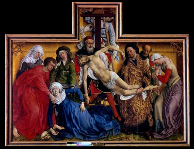 pasta . Haçtan Biriktirme veya İniş by Rogier van der Weyden