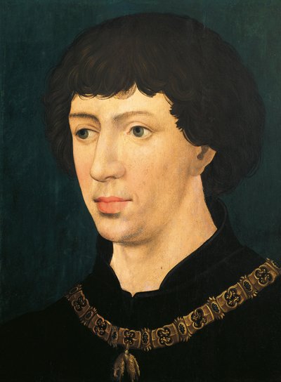 Burgundy Dükü Cesur Charles#39;ın portresi by Rogier van der Weyden