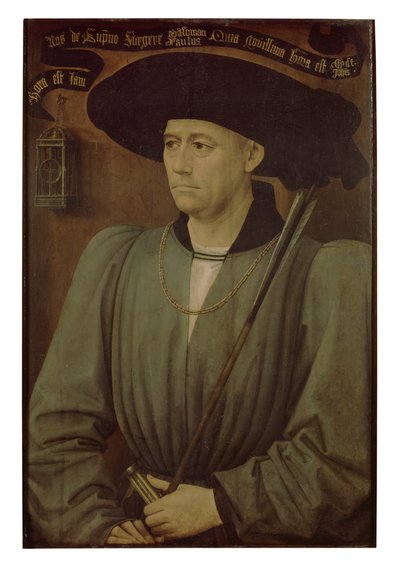 Bir Turnuva Hakeminin Portresi (panel üzerine yağlıboya) by Rogier van der Weyden