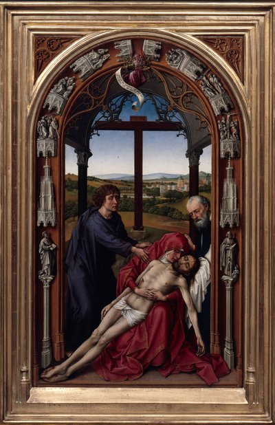 Our Lady Miraflores Sunağı, c. 1440 by Rogier van der Weyden