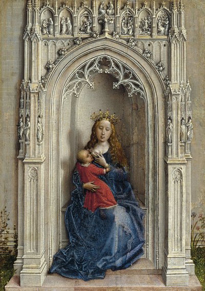 Bakire ve Çocuk enthroned, ca. 1433 by Rogier van der Weyden