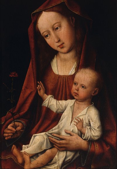Karanfilli Bakire (panel üzerine yağlıboya) by Rogier van der Weyden