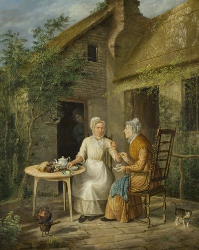 The Village Gossips, 1828 dolayları (tuval üzerine yağlı boya) by Rolinda Sharples
