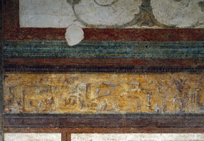 Tablinum'dan bir friz detayı, MÖ 40-20 (fresk) by Roman