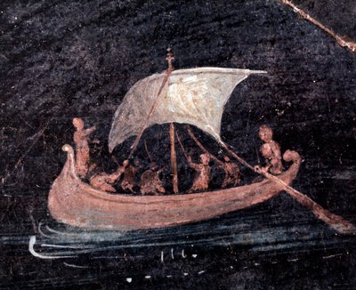 Balıkçı teknesi (fresk by Roman