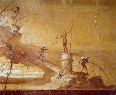 Balık tutma sahnesi MÖ 1. yüzyıl Herculaneum