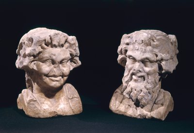 Bacchus Başkanı ve hermatik sütundan bir satir by Roman