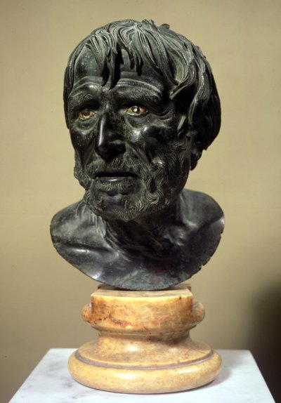Seneca Başkanı (c.4 BC-65 AD) (bronz) by Roman