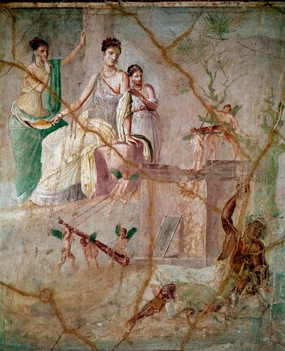 Herakles ve Omphale (herkül ve Omphale) Pompeii