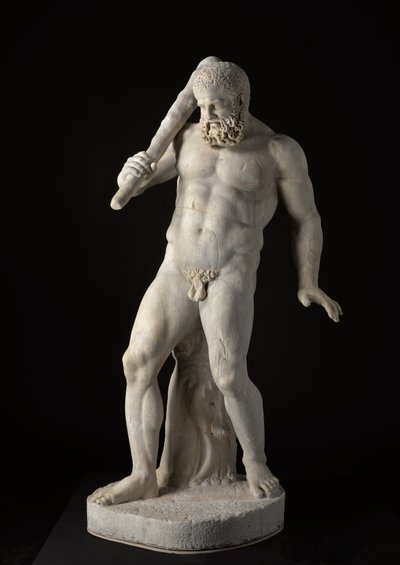 Herakles, 2. yüzyıl (mermer) by Roman