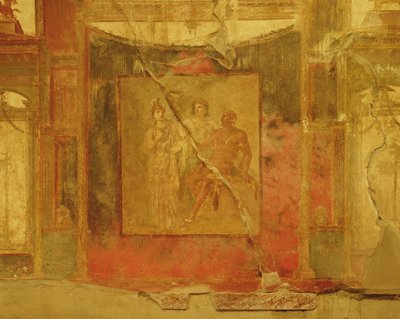 Juno ve Minerva arasındaki Herkül, Augustales Koleji by Roman
