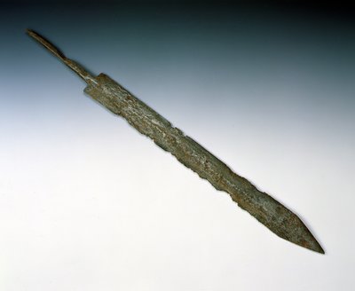 Newstead'deki Roma bölgesinden gladius lejyoner kılıcı, Melrose, MS 80-100 (bronz) by Roman
