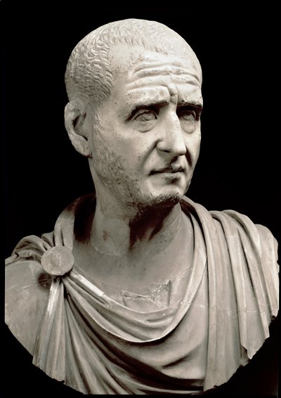 Trajan Decius (Trajan Decius) (MS 200-251) - Roma, Musei Capitolini - İmparator Trajan Decius Büstü (MS 201-251) - Mermer heykel - Roma, Musei Capitolini by Roman