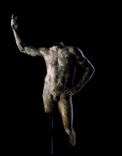 Bir Cetvel Portresi, MS 200-225 (bronz) by Roman