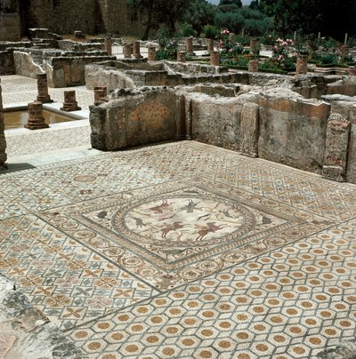 Roma şehrinin mozaik kalıntıları by Roman