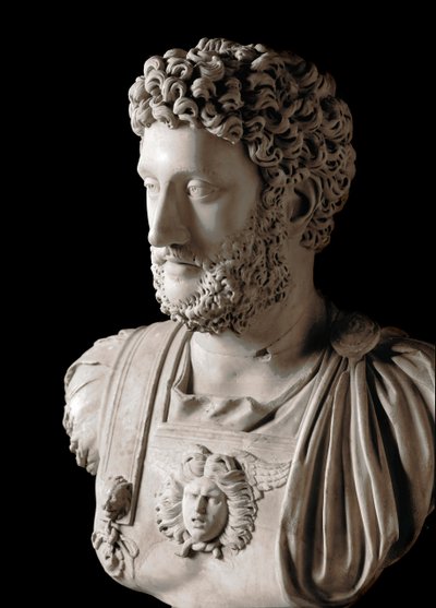 Roma Sanatı: “” Roma İmparatoru Commodus (161-192)”” Mermer büstü - Musei Capitolini Roma - İmparator Commodus