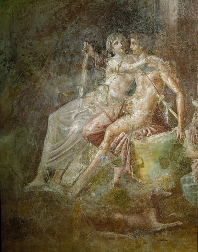 Roma Sanatı: “” Venus et Mars ”” ”Gitaristin Pompeii