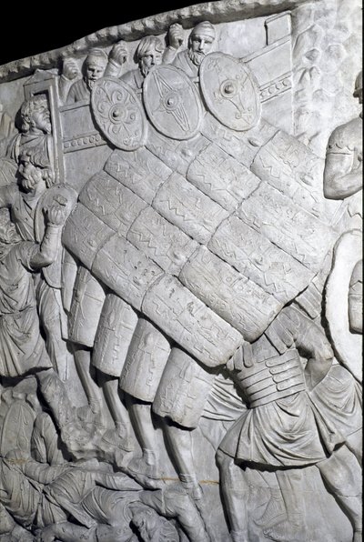 Roma Sanatı: “” Birinci Savaş sırasında Romalıların saldırısı”” İmparator Trajan (53-117) döneminde Roma