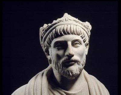 Roma Greko Sanatı: Roma İmparatoru Julien ler mürtedinin heykeli (331 - 363) (4. yüzyıl y. JC) Paris, Musee Du Louvre by Roman