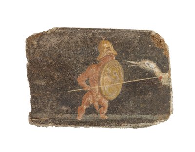 Roma duvar resmi parçası, 1.-2. yüzyıl (fresk) by Roman