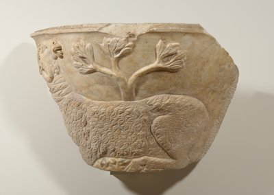 Lahit Parçası, 3. yüzyıl (mermer) by Roman