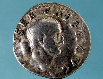 Roma İmparatoru Galba (M.Ö. 5 - MS 69) JC tasvirli gümüş sikke. Milano madalyon koleksiyonu. by Roman
