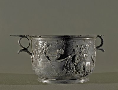 Gümüş skyphos, MÖ 2. yüzyıl by Roman