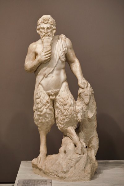 Tanrı Pan heykeli, 2. yüzyıl by Roman