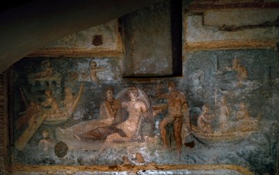 Yeraltı Dünyasının Proserpine Dönüşü, 2.-3. yüzyıl (fresk) by Roman