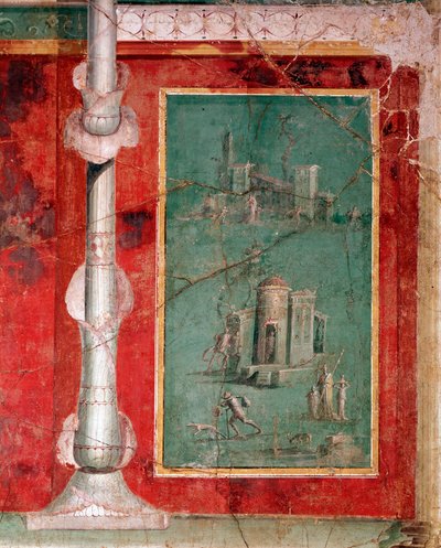 Tiyatro sahnesi (fresk by Roman