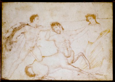 Theseus ve centaur (mermer üzerine çizim by Roman