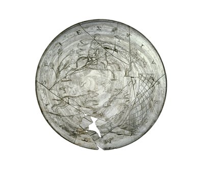 Wint Hill Bowl, bir av sahnesi ile kazınmış, muhtemelen Rheinland, Roma, 4. yüzyıldan (cam) by Roman