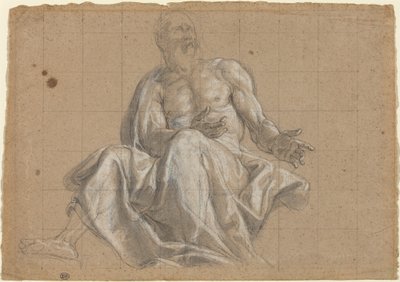 Klasik Perdede Yaşlı Bir Adam by Roman 18th Century