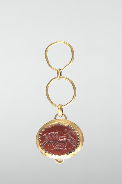 Savaş Arabasında Zafer ile İntaglio by Roman Imperial Period