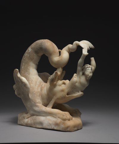 Jonah Cast Up, c.280-290 (mermer) by Roman Imperial Period