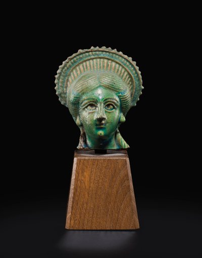 İsis-Afrodit Başkanı, MS 1. - 2. yüzyıl (fayans) by Roman Period Egyptian